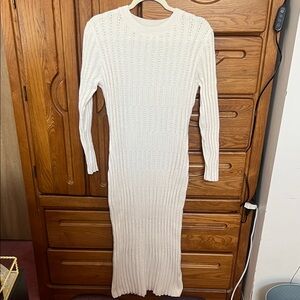 Petal & Pup Cream Knit Maxi Dress